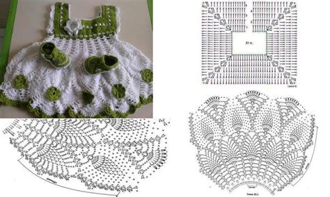 Gioco col filo: Vestitini bimba all'uncinetto: schemi e .